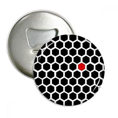 Imagem de Linha hexagonal, ilustração de grãos, padrão de ilustração, abridor de garrafas, ímã de geladeira, emblema multifuncional