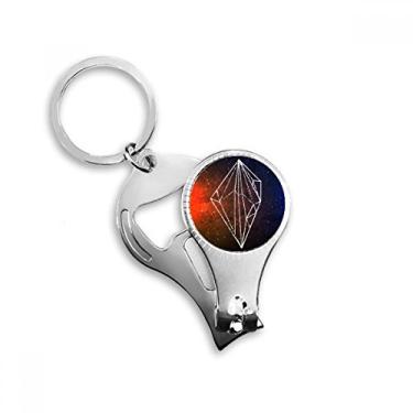Imagem de Marrom Cristal Universo Sky Fantasy Star Nail Nipper Anel Chaveiro Abridor de Garrafas Cortador