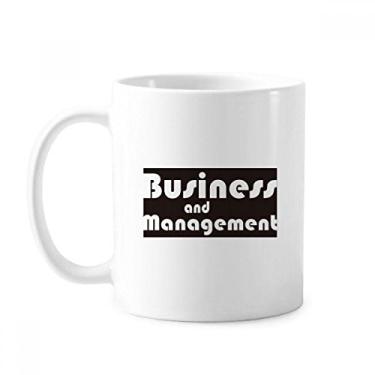 Imagem de Major Business and Management Caneca preta cerâmica xícara de café porcelana louça