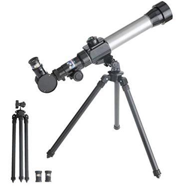 Imagem de Telescópios para Astronomia para Iniciantes-20X / 30X / 40X Telescópio Astronômico com Tripé Ajustável 60Mm HD Refrator Telescópio para Astronomia Early Science Educational Double the comfort