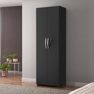 Imagem de Armário Multiuso 2 Portas com chave Notável Móveis - Preto TX