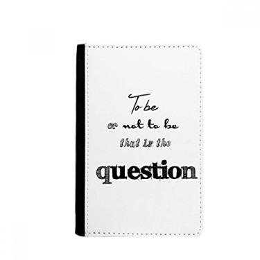 Imagem de Hamlet To Be Or Not To Be Shakespeare Porta-passaporte Notecase Burse Capa porta-cartões