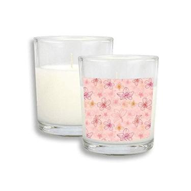 Imagem de Cera de incenso perfumada de vidro com lindas velas vermelhas e brancas da Cultura japonesa