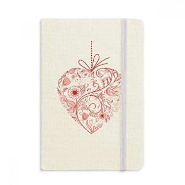 Imagem de Caderno de anotações com estampa de flores Vines para dia dos namorados, capa dura em tecido