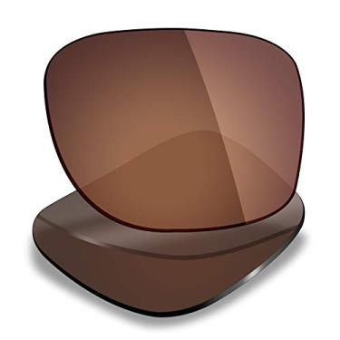 Imagem de Mryok Lentes de reposição para Oakley Holbrook Metal OO4123 55 mm - Opções, Não polarizado - marrom bronze, One Size
