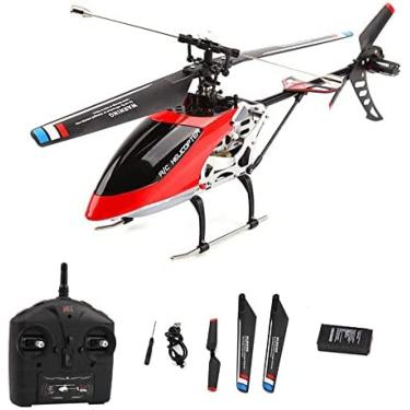 Imagem de Helicóptero De Controle Remoto, Aeronave Com Retenção De Altitude, Decolagem/pouso De Uma Tecla, 4 Canais, Estabilizador De Giroscópio E Velocidade Alta E Baixa, Para Crianças E Iniciantes,2 Bater