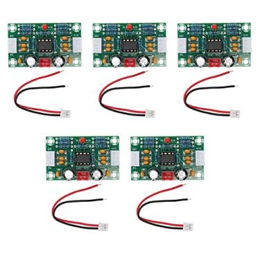 Imagem de Placa de Pré-Amplificador Operacional de Som, Placa de Tom Digital de Canal Duplo 5X DC12-30V Entrada de Fonte de Alimentação NE5532 Painel Frontal do Amplificador