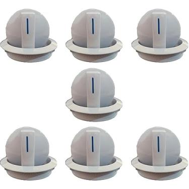 Imagem de Botão Manipulo Fogão Continental Bosch Style Branco Kit 7 und