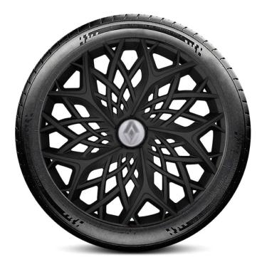 Imagem de Calota LC153 Renault Aro 13 Preta Fosca Moove Escolha carro
