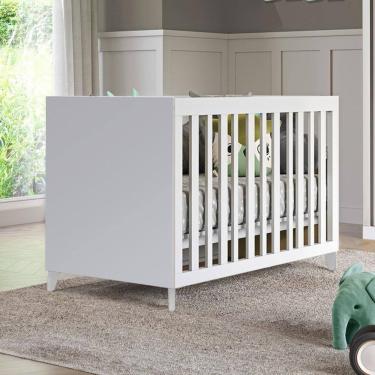 Imagem de Berço L 2 em 1 Padrão Americano MDF Branco
