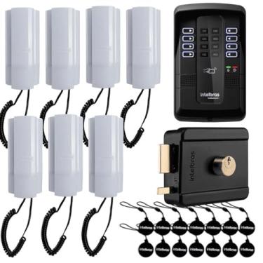 Imagem de Porteiro Eletrônico Coletivo 8 Pontos Intelbras Collective 8i Ramais + 14 Chaveiros XID + 7 Interfones TDMI 300 + Fechadura Elétrica FX 500 Intelbras