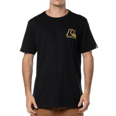 Imagem de Camiseta Quiksilver Island Cap Wt24 Masculina Preto