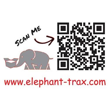 Imagem de Elephant Trax Etiquetas QR de armazenamento inteligente para organização, movimentação, armazenamento e rastreamento de inventário (40 etiquetas exclusivas ultra duráveis, 3x2)
