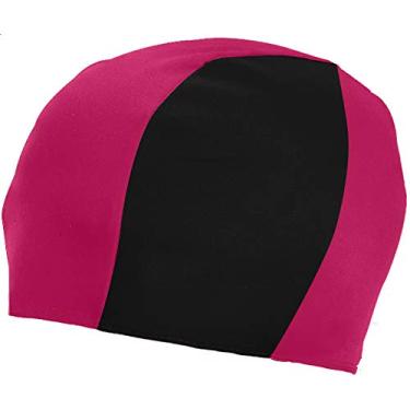 Imagem de Abstract Touca de natação de lycra - Toucas de banho de elastano confortáveis para mulheres, homens e crianças - Touca de natação de tecido serve para crianças com todo o comprimento do cabelo e