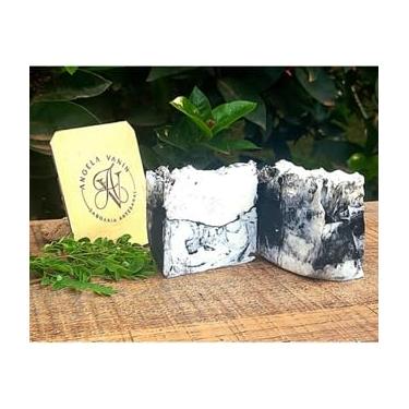 Imagem de KIT 4 SABONETES ARTESANAL CLAREADOR E DETOX DE DOLOMITA COM TEA TREE (MELALEUCA) E CARVÃO ATIVADO