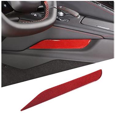 Imagem de Daeiclru Adesivo de acabamento do painel do lado esquerdo e direito do carro compatível com Corvette C8 Stingray Z06 Z51 2020-2023, acessórios de decoração do painel lateral do console central