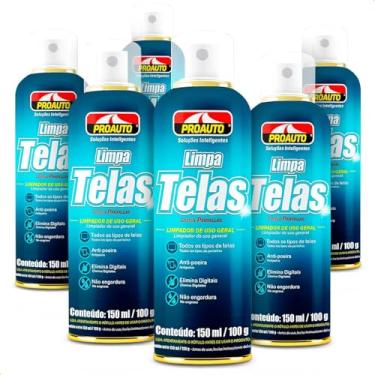 Imagem de KIT 6 Limpa Telas Uso Geral Auto Informática 150Ml