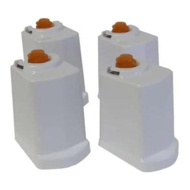 Imagem de Kit 4 pés branco fogão consul w10402555 erva doce facilite