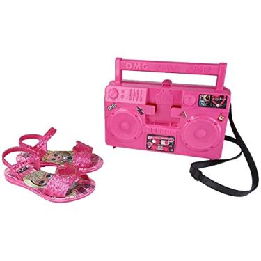 Imagem de SANDALIA LOL OMG BOOMBOX MENINA GRENDENE - ROSA ESCURO/ROSA