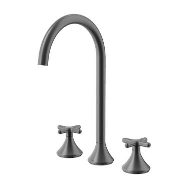 Imagem de Torneira Misturador de Bancada Docol Liss Grafite Escovado