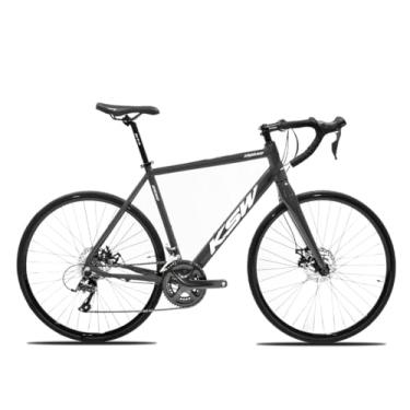Imagem de Bicicleta Aluminio Aro 700 KSW Speed/Gravel 18v Freio a Disco Garfo Rígido,48,Grafite Branco