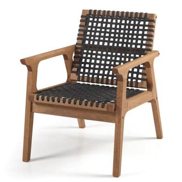 Imagem de Poltrona Fixa de Madeira Traço Casa e Jardim Móveis Stain Jatobá