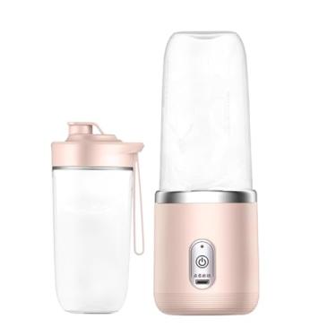 Imagem de Liquidificador portátil, máquina espremedor com garrafa de água, copo de de frutas pessoal, usb, misturador de frutas para milkshake, escritório,