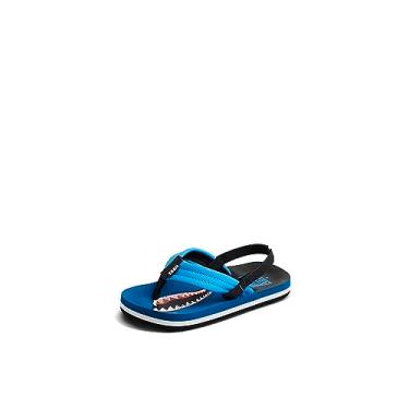 Imagem de Reef Chinelo infantil unissex Little Ahi, Oceano Sharky, 19 BR