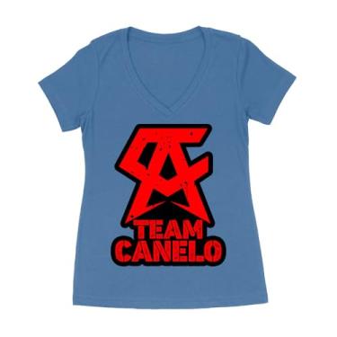 Imagem de Camiseta Team Canelo Alvarez Boxing Champion Supporter - Mostre seu orgulho de lutador, Royal, M