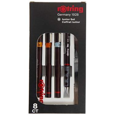 Imagem de Rotring Conjunto júnior Isograph 3 canetas técnicas (0,20 mm, 0,40 mm, 0,60 mm) + acessórios