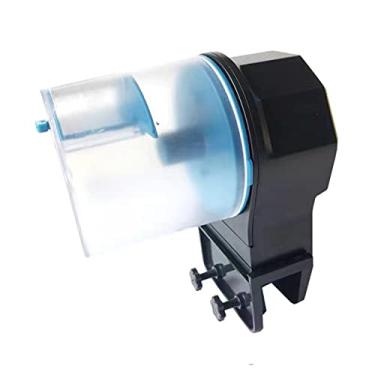 Imagem de Alimentador Automático Silencioso de Peixes, Dispensador de Comida de Peixe Cronometrado e Quantificado Adequado para Vários Tipos de Aquários de Peixes (BLUE)