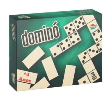 Imagem de Jogo De Dominó Em Madeira Estratégico 28 Peças Divertido