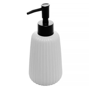 Imagem de Porta Sabonete Líquido de Cerâmica Granilite Balloon Branco 270ml 17970 - Wolff