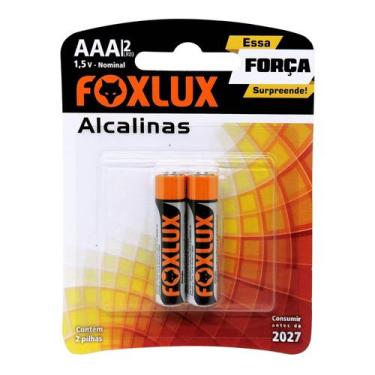 Imagem de Pilha Alcalina Palito Aaa Blister Com 2 Pilhas - Foxlux