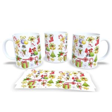 Imagem de Canecas de Porcelana Branca Personalizadas Natal 6 (Mod.104)