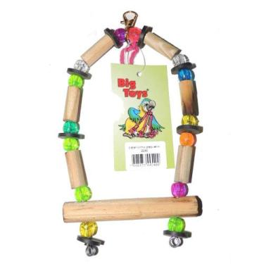 Imagem de Brinquedo Passaritos Toys Para Pássaros Balanço Trapézio - Tamanho P -