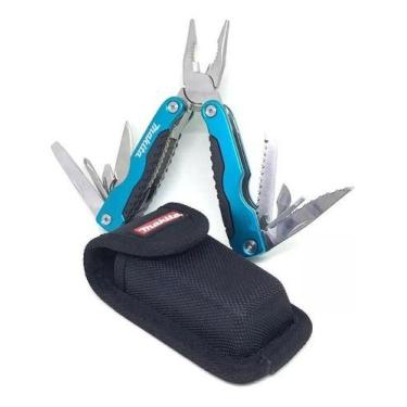 Imagem de Alicate Canivete Multiuso Tático Camping + Estojo Makita Pgc