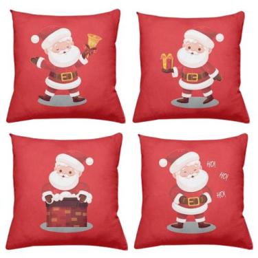 Imagem de Kit 4 Capas de Almofadas Natalinas Decoração - Gabi Flor Confecções, N