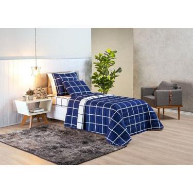 Imagem de Cobre Leito Solteiro Austin 2Pçs Dupla Face Micropercal 200 Fios Vária