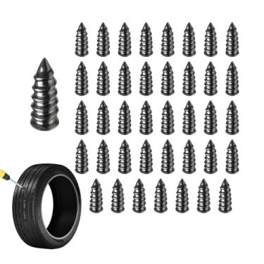 Imagem de Ohleats Prego de borracha de reparo de pneu de 40 peças, kit de unhas de reparo de pneu a vácuo self-service, ferramentas de reparo de perfuração rápida de pneu para trator de caminhão automotivo,