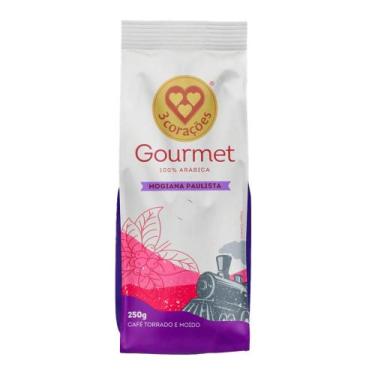 Imagem de Café Torrado e Moído Mogiana Paulista Gourmet 3 Corações Pacote 250g, 
