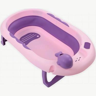 Imagem de Banheira Portátil Com Capacidade Para 35 Litros De Água - Tibaby, Roxo