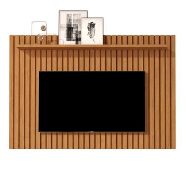 Imagem de Painel Ripado com Prateleira Para Sala de TV 60" Pequena Classic Giga 