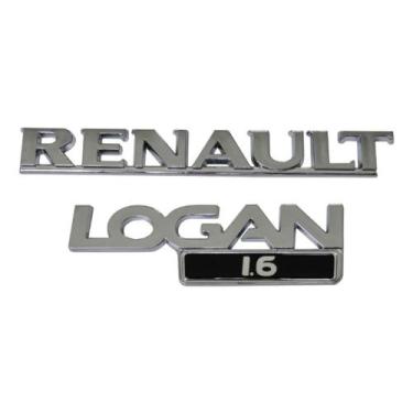 Imagem de Emblema Letreiro Renault Logan 1.6 Ano 2009 a 2012 Peça Cromada Fita 3