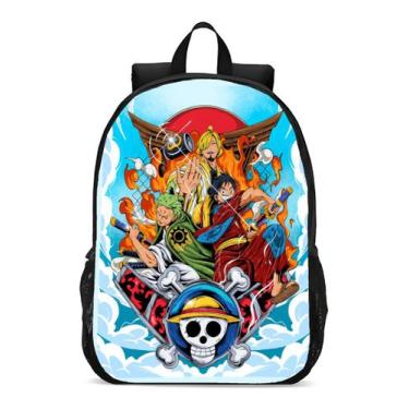Imagem de Mochila Escolar Infanto Juvenil Anime Mangá Luffy e Bando Novidade Gee