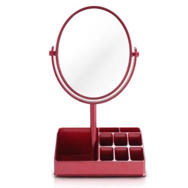Imagem de Espelho De Mesa Com Divisórias Jacki Design Vermelho