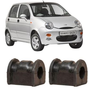 Imagem de Kit Bucha Estabilizadora Dianteira Chery Qq 2011 2012 2013 - Marbo