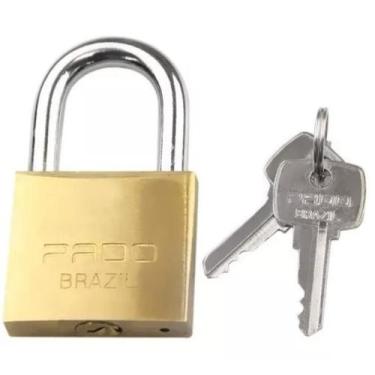 Imagem de Cadeado latão 50MM 2 chaves- PADO