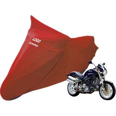 Imagem de Capa De Tecido Para Moto Ducati  Monster S2 E S4 - Mz, Vermelha