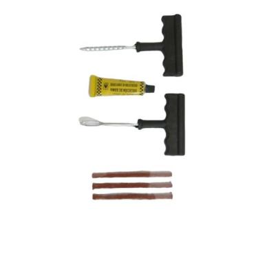 Imagem de Kit reparo pneu carro ou moto s/camara - NEW DAY
